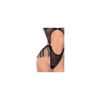 Body en fine résille noire avec franges et strass - Mapalé